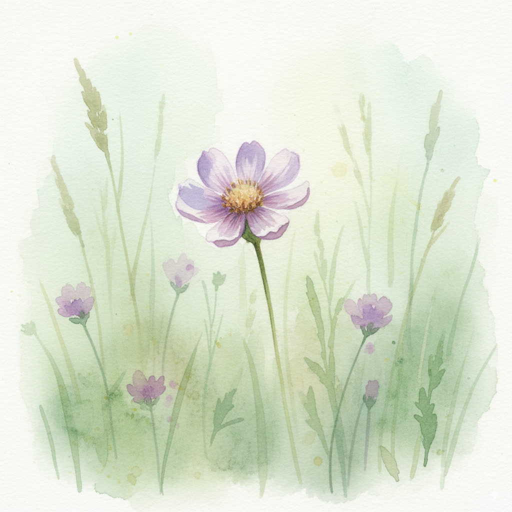Fleur dans un pré